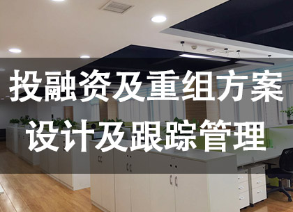 投融资及重组方案设计及跟踪管理
